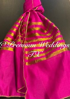 NO RETURN - NO EXCHANGES - CANCEL ORDERS WITHIN 12 HOURS * Quantity: 1 Dupatta * Material: - Organza Silk - Banarsi Zari * Can be worn by anyone for any occasion * Can be paired up with sherwani's and kurtas * DRY CLEAN ONLY - STEAM OR LOW TEMPERATURE IRON ONLY All items in the picture are captured in light, color may vary due to the nature of product, color, and material. © Premium Weddings TX Indian Scarf, Wedding Scarf, Wedding Pakistani, Punjabi Wedding, Pakistani Wedding, Diwali, Indian Wedding, Steam, Scarf Accessory