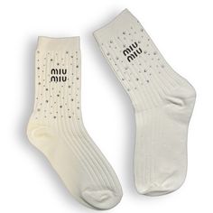 Mid-Ankle Athletic style socks. These socks are great quality , sporty and stylish. Good stretch, Miu logo Clear Rhinestone logo on one side only. (Outside the sock) Choose from 2 colors! Please from the following: Black or White Machine wash Best when air dry Wash socks inside out Hand washing recommend Cotton/Spandex UNISEX Women Size: 5-10 USA Men Size: 5-9 Med length ankle socks Hand wash or gentle cycle to maintain rhinestone Miu Miu Socks, Lisa Outfit Ideas, Lisa Outfit, Pilates Socks, Style Socks, Pink Socks, Chanel Logo, Athletic Style, Athletic Socks