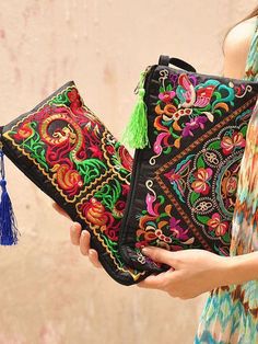 Embroidery Style – bydudecom Embroidery Purse, Silk Clutch, Longchamp Bag, Flower Handbag, Ethnic Bag, Cotton Decorations, Embroidered Clutch, Vintage Clutch, Flower Bag