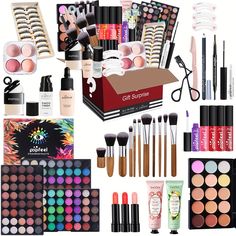 Product Information: POPFEEL Professional Makeup Kit is a Complete Beauty Kit, Everything you need in one set for a flawless makeup look! Perfect for daily use or special occasions. Basic Makeup Kit, Beauty Gift Set, Cosmetic Gift Set, Professional Makeup Kit, Complete Makeup, Makeup Artist Kit, Cosmetic Kit, Makeup Gift Sets, Palette Makeup