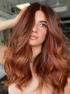 Copper Ends Hair, Red Summer Hair Color, Balayage Brown, Curly Color, Auburn Brown, Brunette Balayage