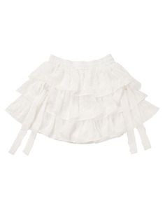 This price is for a skort only, others are not included. Material:PolyesterShorts / Pants Details:Smocked Elastic WaistSkirt Details:Tiered RufflesSkirt Length:Mini SkirtSkirt/Shorts/Pants Waistline:Shirring Waist Size S M L Full Length 34 36 38 Waist 64 68 72 Fluffy White Skirt, Belle Halloween, White Ruffle Skirt, Coquette Clothes, Fluffy Skirt, Ruffle Mini Skirt, Build A Wardrobe, Pants Details, Halloween Inspo