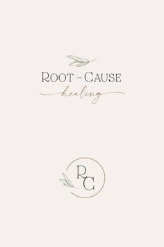 the logo for root - cause, a boutique that sells organic products and uses natural ingredients