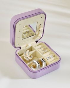 Sterling Forever The Perfect O-ccasion Earring Case & Jewelry Set Jewelry Travel Case, Oprahs Favorite Things, Jewelry Travel, Purple Jewelry, Star Pendant Necklace, Travel Jewelry Case, Pearl Earrings Dangle, Travel Jewelry, Sterling Silver Hoops