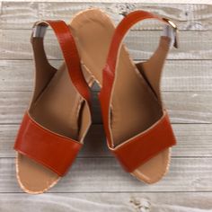 Nwt Sandal Sling Back Cork Rust Colored, 40, Never Worn. Adjustable Elastic Strap. Open Toe Mule Heel Style. Mule Heel, Sling Back, Rust Color, Mule, Women's Shoes Sandals, Heeled Mules, Open Toe, Cork, Shoes Sandals