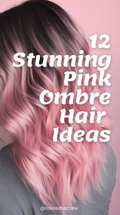 Want to try pink ombre hair? Our blog post covers everything you need to know to achieve this gorgeous look at home. Learn the steps and get inspired by beautiful examples! Pink Ombre Blonde Hair, Lived In Pink Hair, Brown To Pink Ombre Hair, Pastel Red Hair, Pale Pink Highlights, Dusty Rose Hair Color, Rose Gold Ombre Hair, Ombre Pink Hair, Pastel Pink Hair Ombre