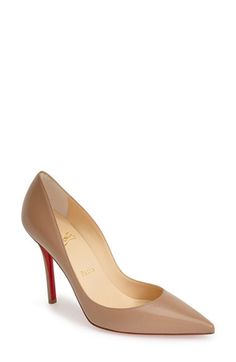 Christian Louboutin 'Apostrophy' Pointy Toe Pump Shoes Heels Pumps, Footwear Design Women, Designer Heels, Women's Pumps, Shoe Collection, Pumps Heels, Jimmy Choo, Designing Women, Designer Shoes