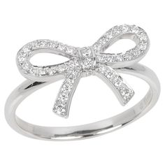 Tiffany & Co. Diamond Set Platinum Bow Ring Brand- Tiffany & Co. Model- Bow Ring Product Type- Ring Accompanied By- Tiffany & Co Box Material(s)- Platinum Gemstone- Diamond UK Ring Size- M EU Ring Size- 52 US Ring Size- 6 1/4 Resizing Possible- No Gemstone Quantity- 40 Gemstone Colour- est F/G Gemstone Clarity- est VS Gemstone Cut- Round Brilliant Gemstone Carat Weight- est 0.20ct Band Width- 1.5cm Total Weight- 4g Condition Rating- Excellent Condition Notes- An item rated as excellent exhibits minimal to light signs of use. Tiffany And Co Rings Simple, Tiffany Jewelry Rings, Tiffany And Co Rings, Tiffany And Co Diamond, Tiffany And Co Box, Tiffany Ring, Tiffany Co Rings, Ribbon Ring, Tiffany Rings