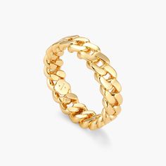 We are finally bringing our best-selling collection full circle with the gold 6mm Cuban Link Ring. This men’s ring has all the classic features of our Cuban chains. Pair with any piece in our best-selling Cuban Collection. Cuban Link Ring, Cuban Chains, Link Ring, S Ring, Jewelry Staples, Gold Bond, Gold Chains For Men, Solid Gold Chains, Linking Rings