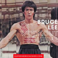 bruce lee workout routine for beginners on the cover of his book, bruce lee workout routine