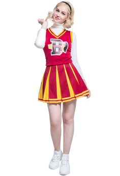 Women V Neck Vest Pleated Skirt Party Uniform Cheerleader Halloween Performance Costume Halloween Costume Cheerleader, Anime Cheerleader, Cheerleading Dress, Cheerleader Halloween, V Neck Vest, Cheerleader Costume, Performance Costume, Cheerleading Outfits, Gothic Clothing