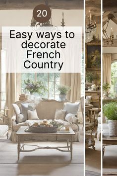 how to decorate french country French Decor Living Room, French Country Dining Room Furniture, French Country Foyer, Rustic French Country Living Room, Country Living Room Design, French Country Dining Room, Carved Chairs, Stone Floors