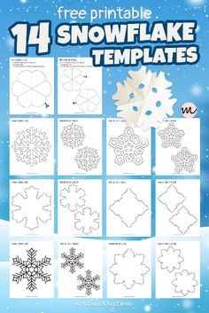 printable snowflake templates for kids to make