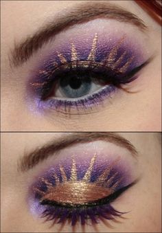 Lindo esse olho! Fantasy Make-up, Make Up Designs, Drag Make-up, Disney Makeup, Beauty Make-up, Dope Makeup, Makijaż Smokey Eye, Creative Eye Makeup