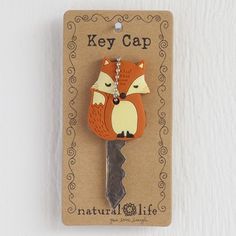 the key cap is shaped like a fox