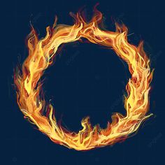 the letter o is made up of fire