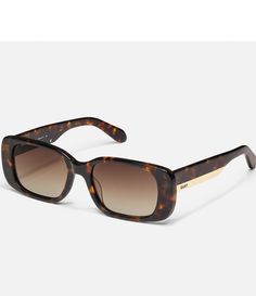 From Quay Australia&#x2C; these women's sunglasses feature:Acetate frame Rectangle shapeGradient lensNon PolarizedNot Rx AbleApprox. 39mm lens- 18mm bridge- 143mm templeImported. Modern Brown Sunglasses For Fall, Brown Tinted Sunglasses For Fall, Fall Brown Sunglasses With Tinted Lenses, Fall Brown Tinted Sunglasses, Chic Rectangular Tortoiseshell Sunglasses, Quay Level Up Sunglasses, Quay Black Sunglasses, Cheap Tortoiseshell Rectangular Sunglasses, Tortoiseshell Sunglasses With Gradient Lenses