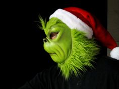 "You're a mean one Mr. Grinch..." He has become a favorite Christmas tradition these days. Friendly and mischievous, this mask was sculpted as a mix between the original Dr. Suess character and the Chuck Jones TV cartoon image. It is available in the full mask version and the half-mask version; where the mouth is free to talk, sing, or hoot. (See photos)  Made of neoprene latex which is semi-rigid and not glued to the face. It will last a lifetime too unlike rubber masks which degrade after a fe Mask Pottery, Grinch Mask, Der Grinch, Fur Costume, Tv Cartoon, Mr Grinch, Chuck Jones, Clay Face Mask, Clay Face