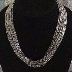 Neot Sale Price 18” Fabulous Gunmetal Slinky Seedbeads Necklace. This Metallic Necklace Is Soft And Can Be Worn Loose Or Twisted For A More Refined Look. There Is A Gunmetal 3” Chain Extension. The Picture Doesn’t Do This Necklace Any Justice. It Is Gorgeous And Great For Everyday Or For That Special Occasion And Makes A Great Gift! Hypo-Allergenic Metallic Necklace, Chain Extenders, Metal Necklaces, Sale Price, Seed Bead, Womens Jewelry Necklace, Seed Beads, Special Occasion, Jewelry Necklaces