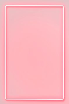 a square neon frame on a pink background