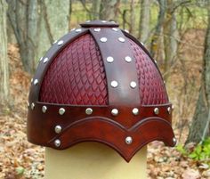 Armor Hand, Leather Helmet, Helmet Armor, Medieval Helmets, Leather Bracers, Viking Dress, Viking Helmet, Viking Costume, Leather Frame