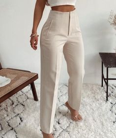 MELANY PANTS
  Solid
 Zip Fastening

 Full Length
 High Waist
  Material: Polyester
 
     SIZE LENGTH WAIST HIPS   XS cm 95 68 100   inches 37.4 26.8 39.4   S cm 96 72 104   inches 37.8 28.3 40.9   N cm 97 76 108   inches 38.2 29.9 42.5   L cm 98 80 112   inches 38.6 31.5 44.1     
 CARE INSTRUCTIONS: Don't Bleach, Don't dry clean, Don't iron, for better washing results use hand-wash in water temperature 30°.THANK YOU for visiting our shop! We hope to offer you an amazing experience with unique White Trousers Women, Korean Fashion Office, Spring Trousers, Socialite Style, Smart Wear, Korean Style Women, Office Pants, Formal Pants, White Trousers