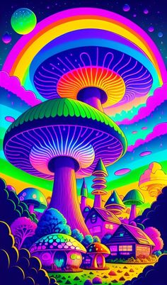 Shroom Drawings, A Phone Wallpaper, Trippy Artwork, Badass Wallpaper, Badass Wallpaper Iphone, Abstract Art Images, Beautiful Scenery Photography, Fantasy Wall Art