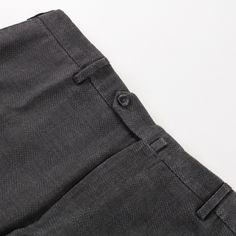 Incotex Gray 38 Semi-formal Cotton Pants With Pockets, Formal Cotton Bottoms With Pockets, Tailored Wide Leg Cotton Work Pants, Cotton Dress Pants With Pockets For Office, Semi-formal Cotton Bottoms With Pockets, Formal Wide Leg Cotton Bottoms, Semi-formal Cotton Dress Pants With Flat Front, Flat Front Pants With Extra Button For Workwear, Formal Wide Leg Cotton Pants