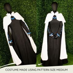 Create a dramatic cosplay costume or make a unique cape with the help of this sewing pattern! Pattern includes PDF files for 8 sizes for a slashed sleeve dress and a layered, high necked cape. Included in Download:✔ 32-page Illustrated Instruction Guide, Yardage & Supplies List, Modification Tips, and a Print Assembly Guide.✔ 8 PDF pattern sizes (US Women's XS-4XL)✔ 8 Letter / A4 sized "Print at Home" PDFs✔ 8 Arch E / A0 sized Large Format Plotter Printer PDFs Fitted Winter Cape For Costume Party, Fitted Winter Cape For Cosplay, Fitted Gothic Cape For Costume, Fitted Gothic Cape For Costume Party, Cape Costumes For Cosplay And Fantasy Events, Fantasy Cape Costume For Cosplay Events, Cosplay Cape Costume For Fantasy Events, Fitted Cape For Costume, Winter Season, Fitted Cape For Costume And Winter