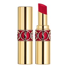 A lipstick that gives your lips the attention they deserve. Ysl Rouge Volupte Shine, Ysl Lipstick, Shiny Lipstick, Luxury Lipstick, Shine Lipstick, Bottom Lip, Lip Colour, Lip Brush, Beauty Sale