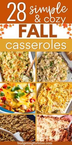 28 simple and cozy casseroles that are easy to make in the fall or winter