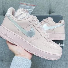 Nike Air Force 1 Pink Cherry Blossom New Release + Rare Shoes It Comes With Women’s Sizes Available: 5.5 - Sold 6 - Sold 6.5 7 7.5 8 8.5 Brand New With Original Box 100% Authentic Beautiful Pastel Pink And Fluffy 1 Extra Pairs Of Shoe Laces Ship Same Or Next Day All Sales Final. #Nike #Af1 #Streetwear #Sneaker #Valentines Cutest Nike Shoes, Nike Custom Sneakers For Spring, Custom Nike Synthetic Sneakers, Cherry Blossom Shoes, Nike Air Force 1 Pink, Air Force 1 Pink, Nike Air Women, Hidden Wedge Sneakers, Rare Shoes