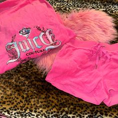 Y2k Vintage Juicy Couture Set Sweater A Size Xs The Shorts Small Super Cute Worn Condition Vintage Juicy Couture, Y2k Vintage, Juicy Couture, Super Cute, Womens Shorts, Couture, Pink, Women Shopping, Quick Saves