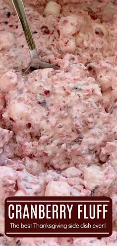 cranberry fluff is the best thanksgiving side dish ever it's so delicious and easy to make