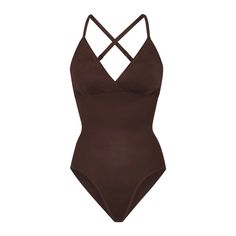 A signature SKIMS silhouette, now in light compression shapewear that targets the tummy and core. This everyday staple has adjustable straps, double-lay... Compression Shapewear, A Signature, Size 16 Dresses, Shapewear, Cocoa, Adjustable Straps