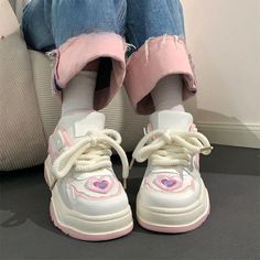 Cute Pink Heart Sneakers Make a cute and stylish statement with our Cute Pink Heart Sneakers. These sneakers are designed for those who love kawaii fashion and all things cute. The pink color and heart-shaped details add a touch of sweetness and charm to your outfit, making them a must-have for any fashion lover. 🌟 Key Features 🌟 🌸 Kawaii Fashion: Our Cute Pink Heart Sneakers are designed for those who love all things cute and fashionable, allowing you to express your unique style and embrace Heart Sneakers, Cute Pink Heart, Egirl Clothes, Kawaii Design, Outfit Making, All Things Cute, Kawaii Fashion, Cute Pink, Free Giveaway