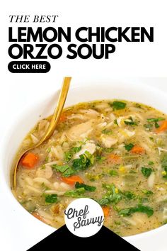 the best lemon chicken orzo soup is here click here to see it in this brochure