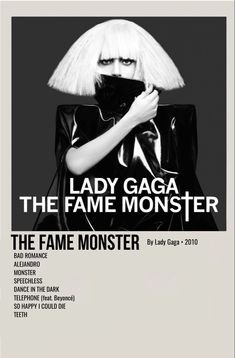 lady gaga the fame monster is featured in this ad for her album, the fame monster