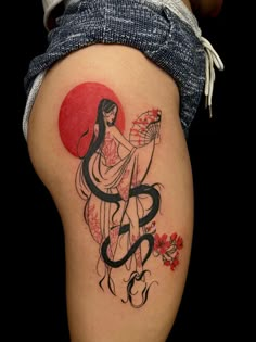 Small Japanese Tattoo, Japanese Tattoo Women, Japanese Back Tattoo, Geisha Tattoo Design, Tattoo Japanese Style, Geisha Tattoo, Theme Tattoo, 4 Tattoo, Tattoos For Black Skin