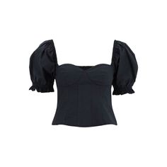 Lina Top By Staud In Cotton Poplin, Characterized By The Corset Bodice With Heart-Shaped Neckline And Short Puffed Sleeves. Gathered Elastic Panel On The Back. Cropped Cut And Body-Hugging Fit. The Model Is 177 Cm Tall And Wears A Size Xs.Material: 98% Co, 2% EaMade In: CinaColor: BlackCollection: Fall - Winter 202290 3528 Fitted Cotton Evening Top, Fitted Cotton Top For Evening Wear, Fitted Cotton Tops For Evening, Fitted Cotton Tops By Staud, Summer Cotton Tops By Staud, Staud Cotton Tops For Summer, Elegant Staud Tops For Summer, Chic Cotton Tops By Staud, Chic Staud Cotton Tops