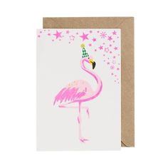 Flamingo Birthday Card Dinosaur Party Plates, Flamingo Birthday Card, Screen Printing Process, Flamingo Birthday, Safari Animal Prints