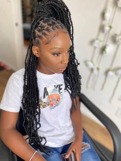 Dope Hairstyles, Locs Hairstyles, Protective Hairstyles, Protective Styles, Kids Hairstyles, Types Of Fashion Styles, Locs, Girl Hairstyles, Braided Hairstyles