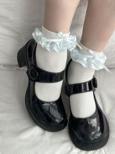 This price is for a pair of socks only. Ruffle Socks With Boots, Socks With Frills, Cute Socks Ankle, Frilly Socks And Heels, Socks Reference, Socks With Ruffles, Ruffle Sock, Contrast Outfit, Frill Socks