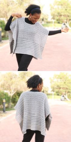 Noncho Poncho Free Crochet Pattern Lace Poncho Knitting Pattern, Crochet Square Poncho, Easy Crochet Poncho Free Pattern Simple, Free Crochet Poncho Patterns Woman, Free Knit Poncho Pattern, Free Crochet Poncho Patterns, Crochet Poncho Patterns Easy, Crochet Poncho Pattern, Poncho Au Crochet