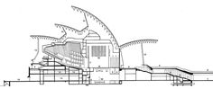 an architectural drawing of the sydney opera house