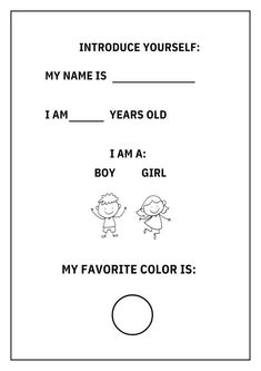 a coloring page with the words,'my favorite color is'and an image of two