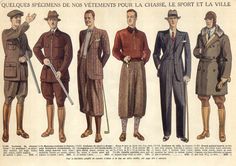 1920s Mens Clothing Casual, 1940s Mens Fashion, Magical Item, Tweed Ride, 1920s Mens Fashion, 1920s Men, Plus Fours, Mens Fashion Illustration