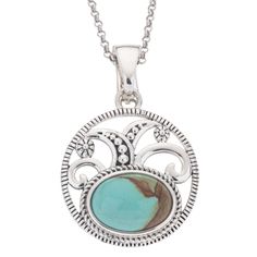 Standout with this Western Inspired Turquoise Necklace! Pangea Mines creates an impressive pendant necklace certain to attract attention. Beautifully crafted in gleaming rhodium over sterling silver and adorned with a large (30x23mm) oval cut genuine #8 Mine turquoise and accented with a sparkling citrine gemstone, this lovely design drapes gracefully on an 18” sterling silver chain. Sterling Pendant: 925 Sterling Silver Metal: Rhodium over sterling silver with oxidized accents Stone Information Red Garnet Ring, Turquoise Pendant Necklace, Turquoise Earrings Dangle, Art Deco Necklace, Peridot Gemstone, Sterling Silver Dangle Earrings, Citrine Gemstone, Turquoise Pendant, Silver Earrings Dangle