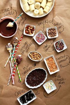 a table topped with lots of different types of food