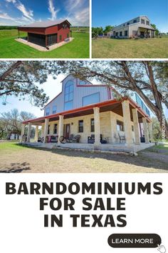 the barndominiums for sale in texas are on display at this auction site